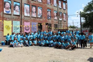 ArtWorks' 2021 Summer Team at Five Points Alley