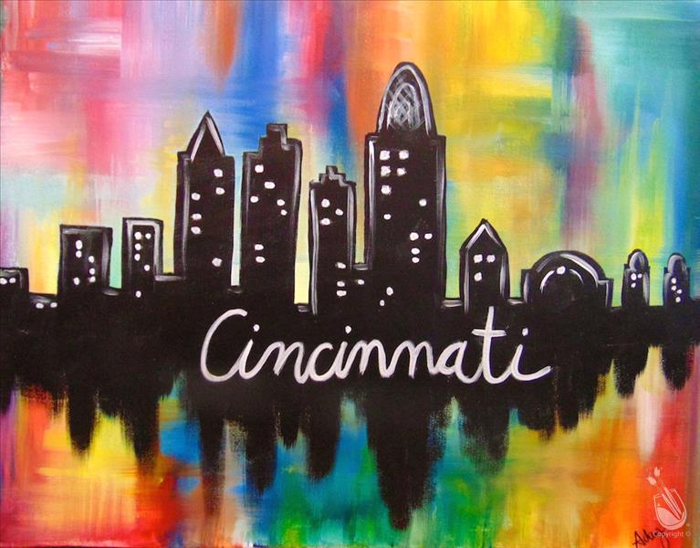 illustrative Cincinnati skyline