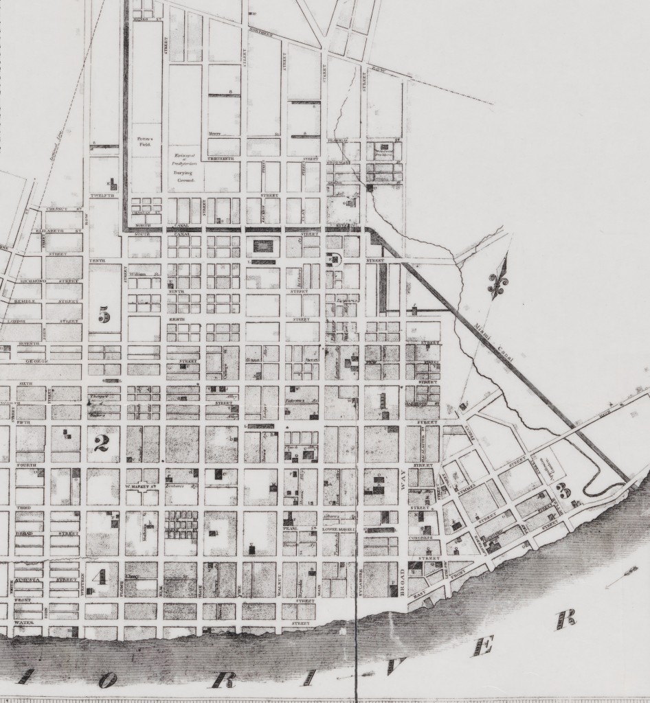 Miami and Erie Canal map