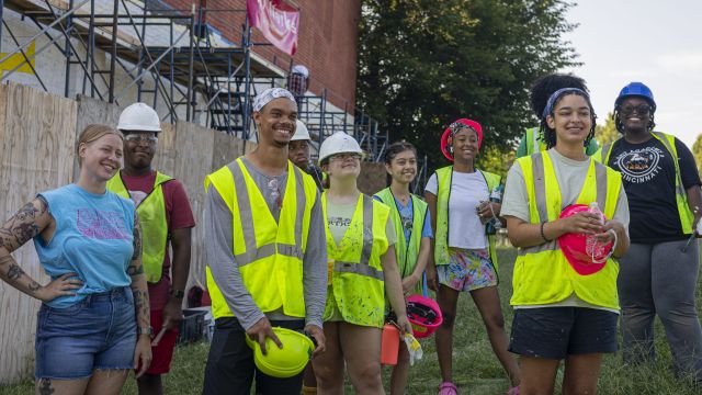 Photo of Hear Us Out mural team by MonstaTheEngineer.