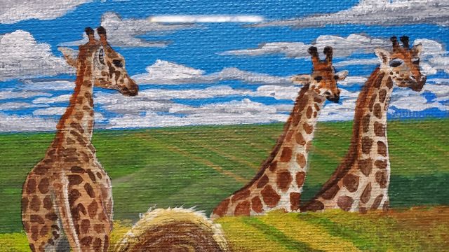 Giraffes by Russell Nelson