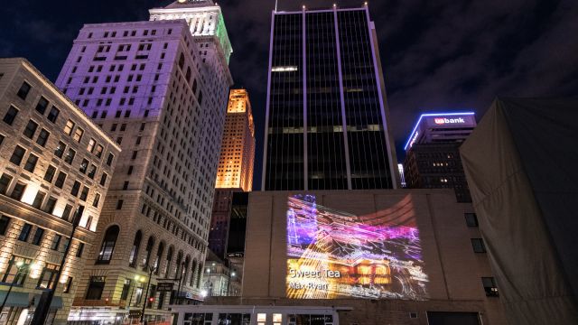 Massively Distributed installation by MASARY, ArtWorks, and public contributors. Photo by J. Miles Wolf.