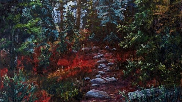 SKY LAKES AREA OREGON_OVERALL 36X36 by Patrick Landis