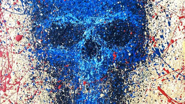 Skull Blue by Billy Tackett