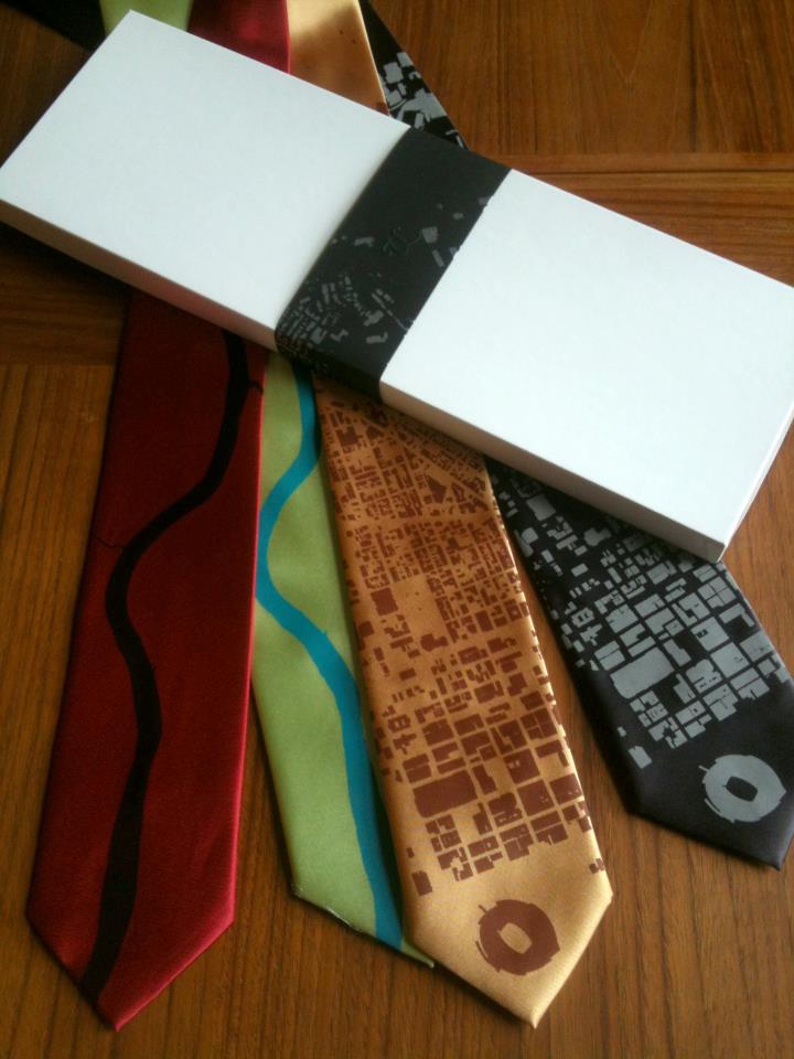 Visualingual Neckties